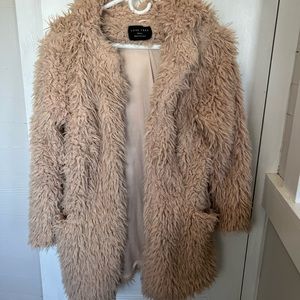 Pink Faux Fur Jacket